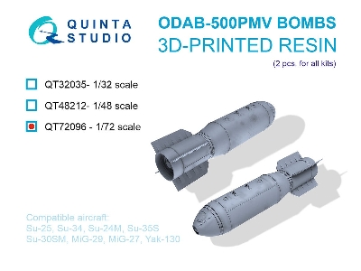 Odab-500pmv Bombs - 3d-printed (2 Pcs / For All Kits) - zdjęcie 1