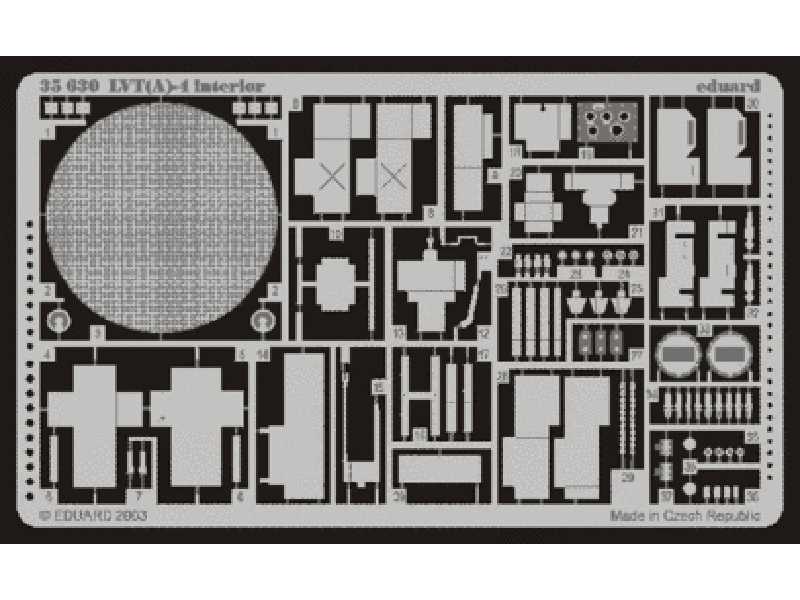 LVT(A)-4 interior 1/35 - Italeri - blaszki - zdjęcie 1 LVT(A)-4 interior 1/35 - Italeri - blaszki - zdjęcie 1