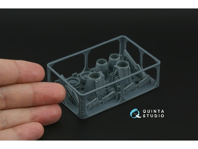 Sukhoi Su-25 - Rear Engine Nacelles With Flare Dispensers And Nozzles (For Zvezda Kits / 3d-printed) - zdjęcie 2
