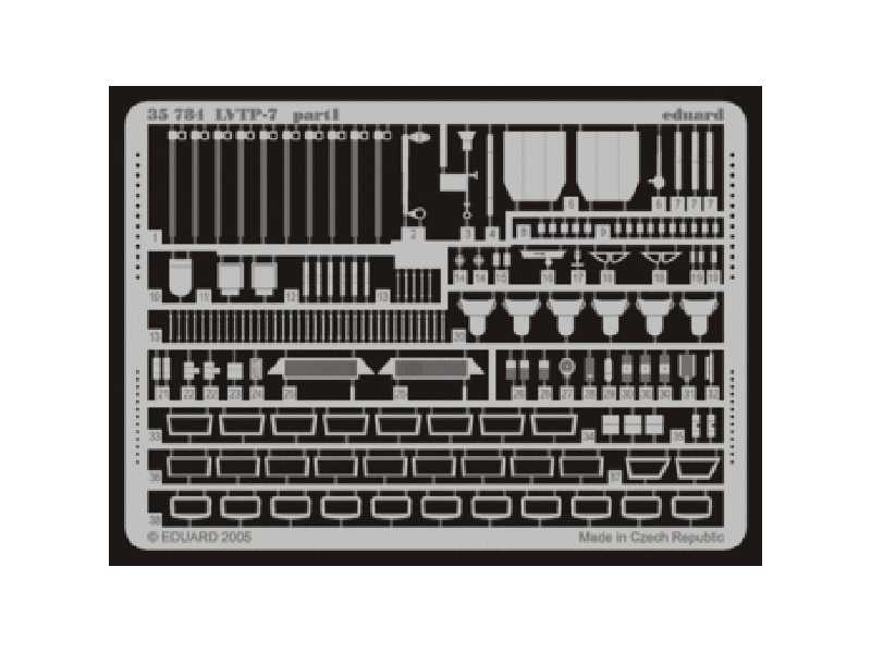  LVTP-7 1/35 - Academy Minicraft - blaszki - zdjęcie 1