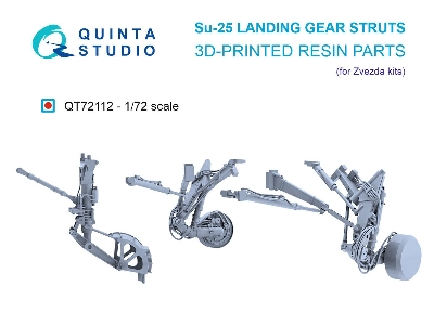 Sukhoi Su-25 - Landing Gear Struts (For Zvezda Kits / 3d-printed) - zdjęcie 1