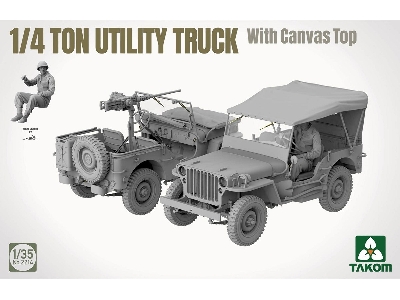 US 1/4 Ton Utility Truck With Canvas Top - zdjęcie 2