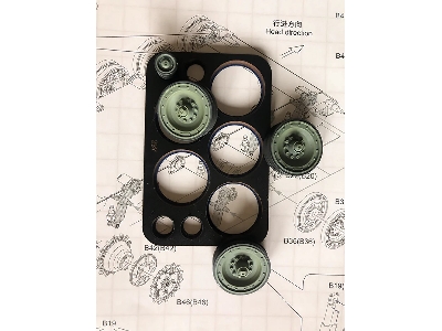 Raketenjagdpanzer Jaguar 1 - Quickwheel Masks (For Das Werk Kits) - zdjęcie 1