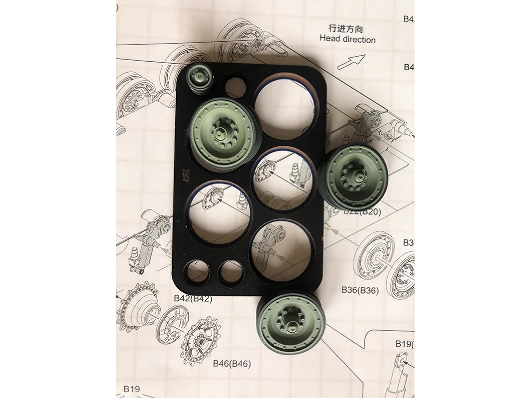 Raketenjagdpanzer Jaguar 1 - Quickwheel Masks (For Das Werk Kits) - zdjęcie 1
