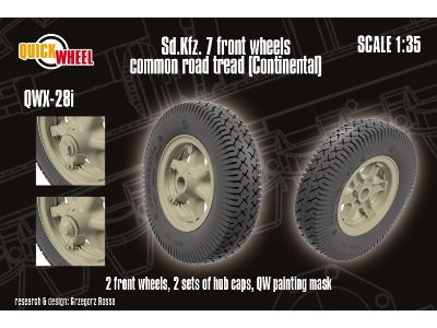 Sd.Kfz. 7 - Front Wheels Common Road Tread (Continental) - zdjęcie 1