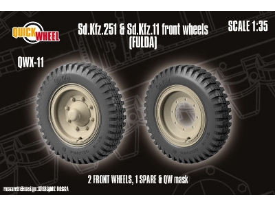 Sd.Kfz. 251 & 11 Front Wheels (Fulda) - zdjęcie 1