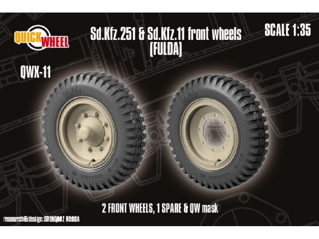 Sd.Kfz. 251 & 11 Front Wheels (Fulda) - zdjęcie 1