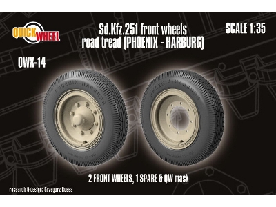 Sd.Kfz. 251 - Front Wheels Road Tread (Phoenix - Harburg) - zdjęcie 1