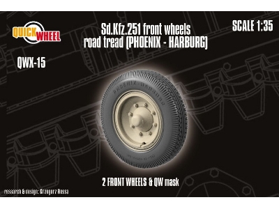 Sd.Kfz. 251 - Front Wheels Road Tread (Phoenix - Harburg) - zdjęcie 1