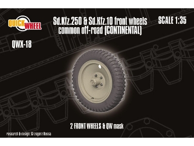 Sd.Kfz. 250 & 10 - Front Wheels Common Off-road (Continental) - zdjęcie 1