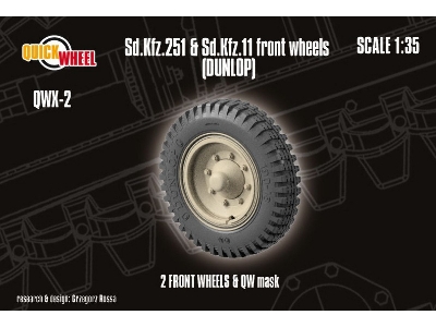 Sd.Kfz. 251 & 11 - Front Wheels (Dunlop) - zdjęcie 1