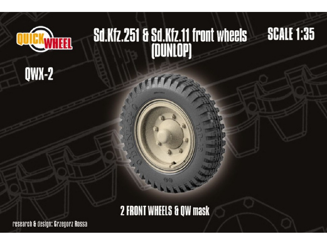 Sd.Kfz. 251 & 11 - Front Wheels (Dunlop) - zdjęcie 1