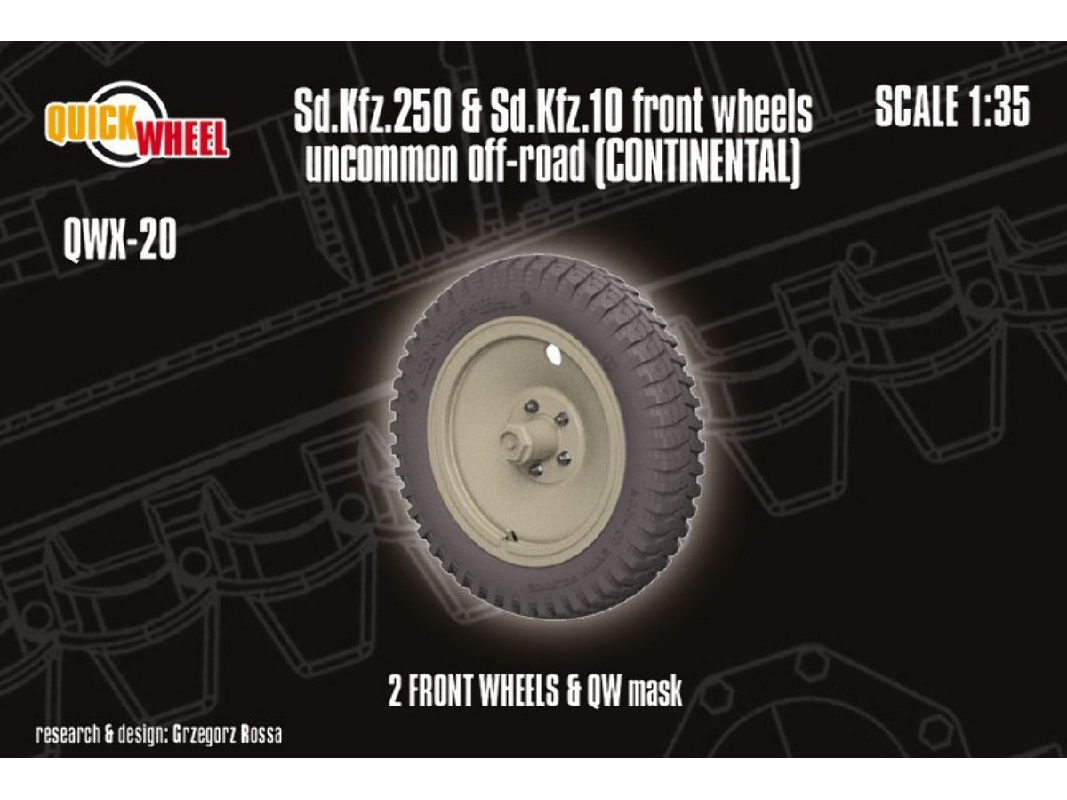 Sd.Kfz. 250 & 10 - Front Wheels Uncommon Off-road (Continental) - zdjęcie 1
