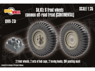 Sd.Kfz. 6 - Front Wheels Common Off-road Tread (Continental) - zdjęcie 1