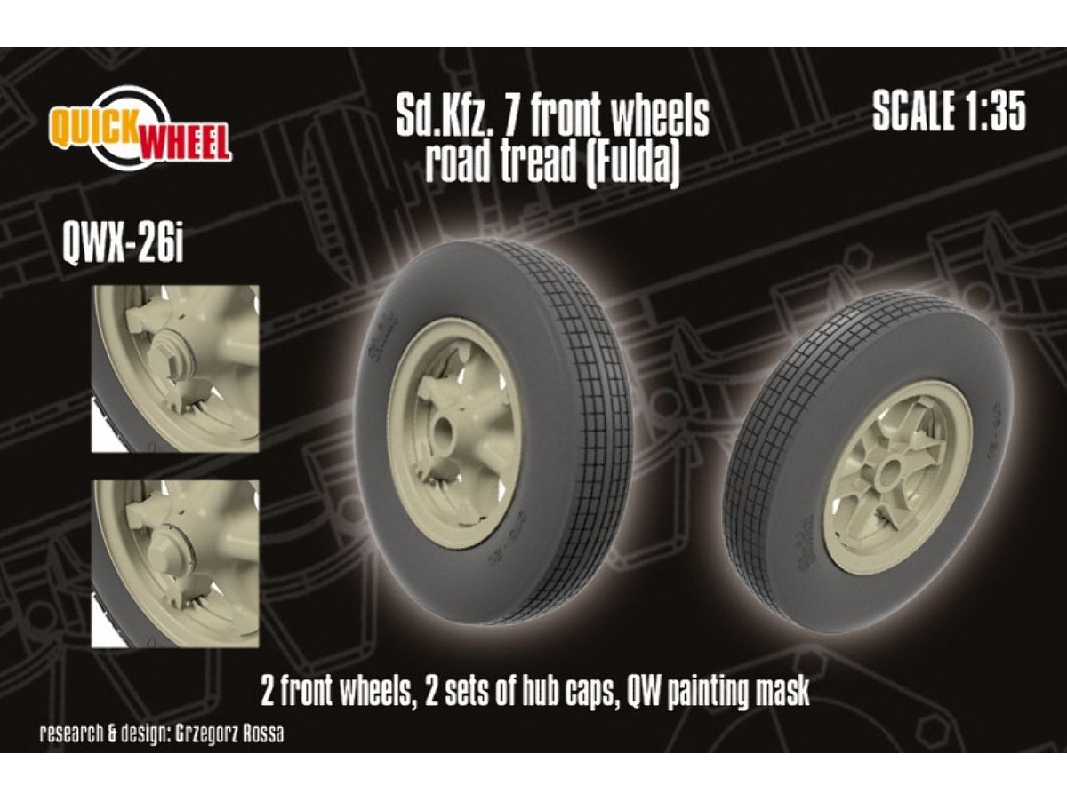 Sd.Kfz. 7 - Front Wheels Road Tread (Fulda) - zdjęcie 1