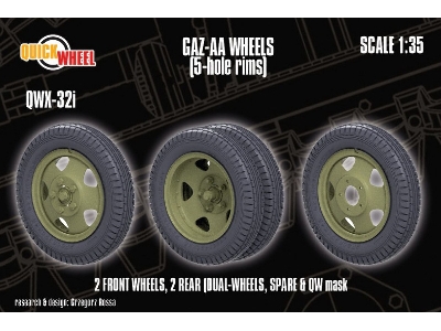 Gaz-aa - Wheels (5-hole Rims) - zdjęcie 1
