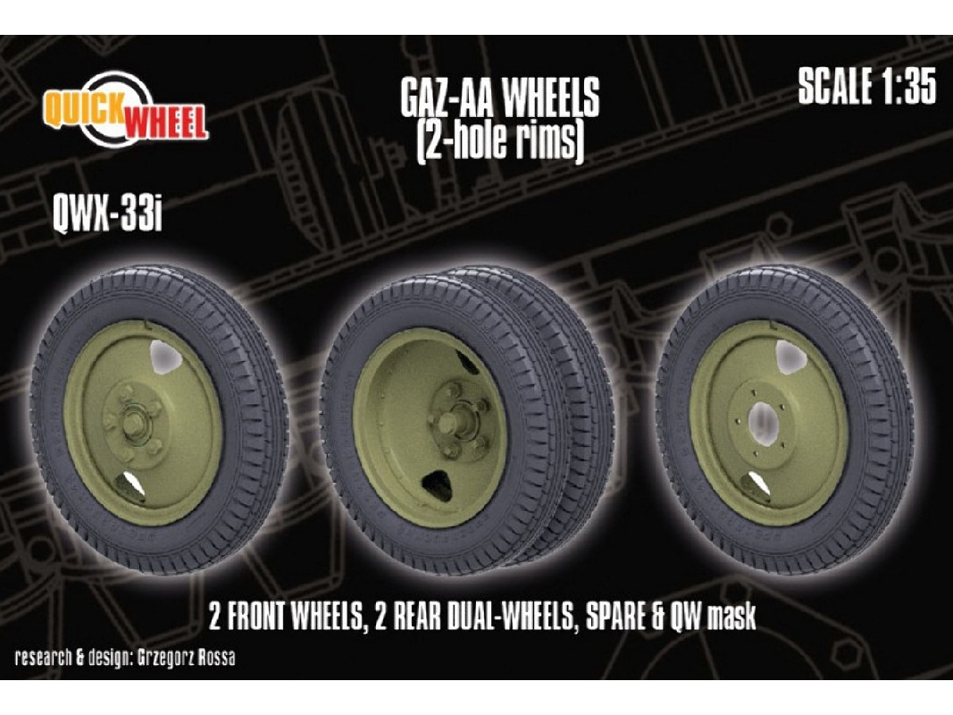 Gaz-aa - Wheels (2-hole Rims) - zdjęcie 1
