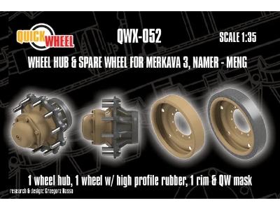 Merkava 3 And Namer - Wheel Hub & Spare Wheel (For Meng Kits) - zdjęcie 1