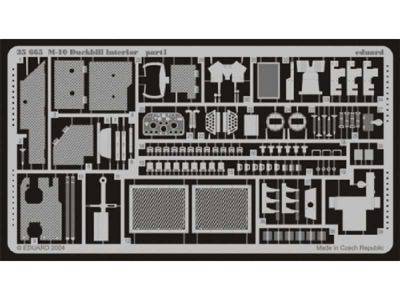 M-10 Duckbill interior 1/35 - Academy Minicraft - blaszki - zdjęcie 1 M-10 Duckbill interior 1/35 - Academy Minicraft - blaszki - zdjęcie 1