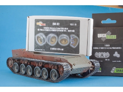Puma, Nagmachon And Nagmashot (Centurion Type) - Corrected Road Wheels 12 Wheels & Qw Mask (For Hobby Boss Kits) - zdjęcie 1