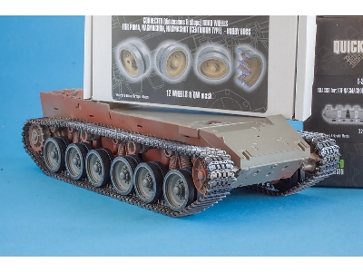Puma, Nagmachon And Nagmashot (Centurion Type) - Corrected Road Wheels 12 Wheels & Qw Mask (For Hobby Boss Kits) - zdjęcie 7