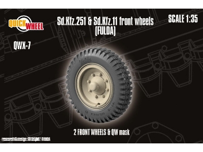 Sd.Kfz. 251 & 11 - Front Wheels (Fulda) - zdjęcie 1