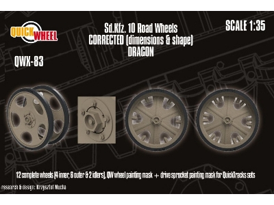 Sd.Kfz. 10 - Corrected Road WheelsÂ (For Dragon Kits) - zdjÄ™cie 1