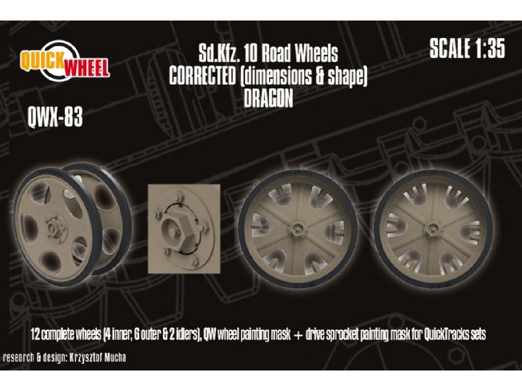 Sd.Kfz. 10 - Corrected Road WheelsÂ (For Dragon Kits) - zdjÄ™cie 1