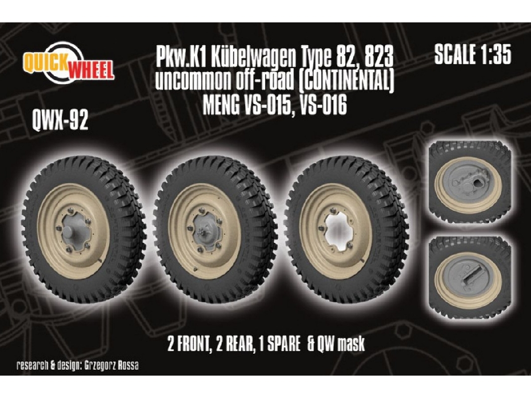 Pkw. K1 Kubelwagen Type 82 - 823 Uncommon Off-road (Continental) (For Meng Kits) - zdjęcie 1