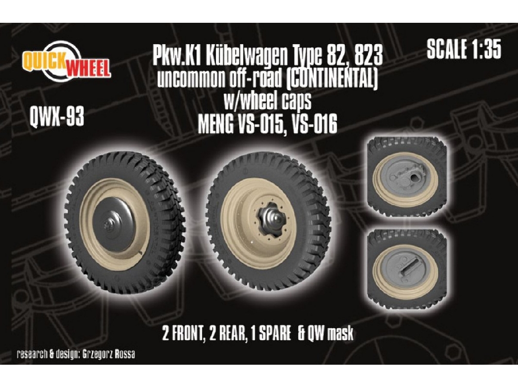 Pkw. K1 Kubelwagen Type 82 - 823 Uncommon Off-road (Continental) (For Meng Kits) - zdjęcie 1