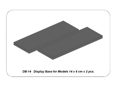 Podstawka do plastikowych modeli 14 x 6 cm x 2 szt. - zdjęcie 8