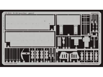  M-10 interior 1/48 - Tamiya - blaszki - zdjęcie 1