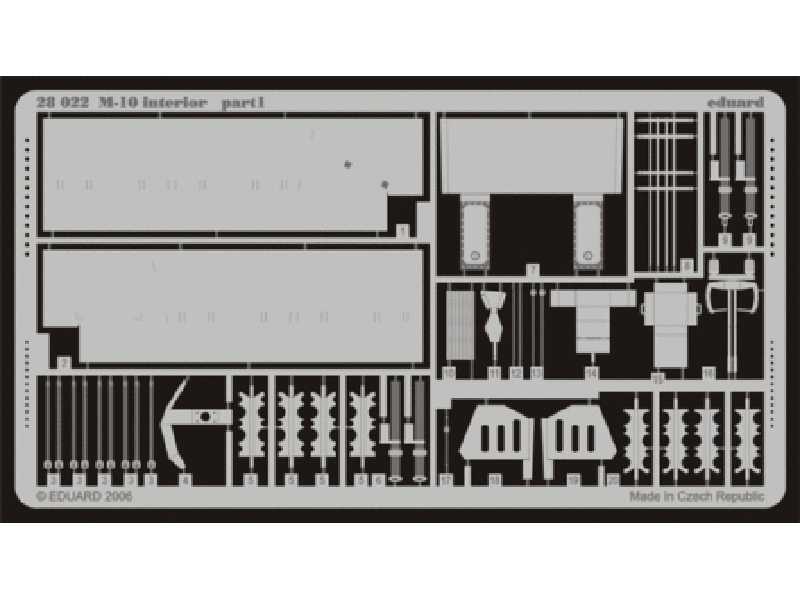 M-10 interior 1/48 - Tamiya - blaszki - zdjęcie 1 M-10 interior 1/48 - Tamiya - blaszki - zdjęcie 1