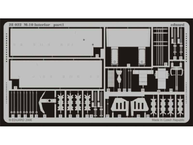  M-10 interior 1/48 - Tamiya - blaszki - zdjęcie 1