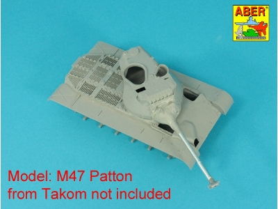 Lufa z hamulcem o kształcie  T do czołgu M47/48A1 Patton z pokrowcem na jarzmo - zdjęcie 4