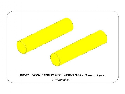 Dociążenie do plastikowych modeli 65 x 12 mm x 2 szt. - zdjęcie 10