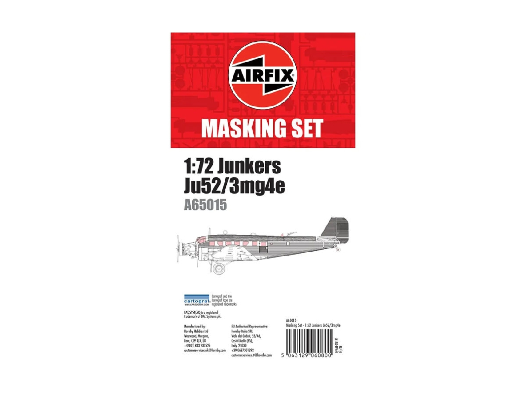 Junkers Ju-52/3mg4e - Masking Set (For Airfix Kits) - zdjęcie 1