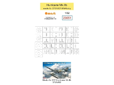Hawker Hurricane Mk.Iib - Masks (For Mn-hobby 32mn002 Kit) - zdjęcie 1