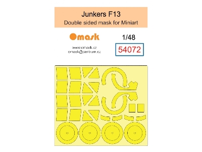 Junkers F13 - Mask Set (For Miniart Kits) - zdjęcie 1