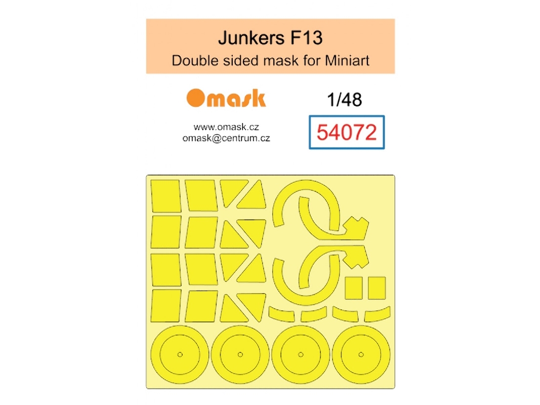 Junkers F13 - Mask Set (For Miniart Kits) - zdjęcie 1