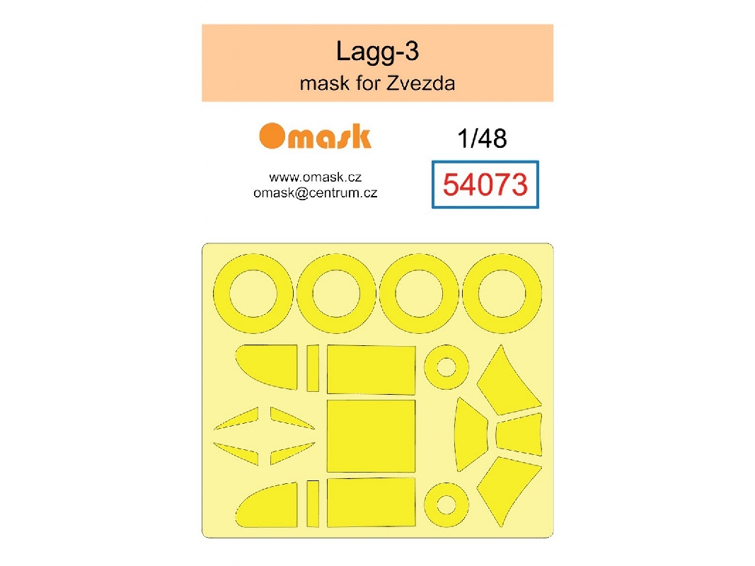Lagg-3 - Mask Set (For Zvezda Kits) - zdjęcie 1