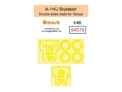 Douglas A-1h/J Skyraider - Double Sided Mask (For Tamiya Kits) - zdjęcie 1