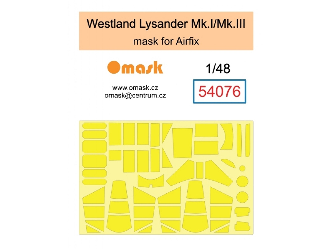 Westland Lysander Mk.I / Mk.Iii - Mask (For Airfix Kits) - zdjęcie 1