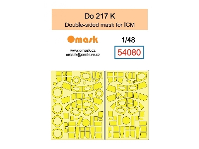 Dornier Do-217 K - Double Sided Mask Set (For Icm Kits) - zdjęcie 1