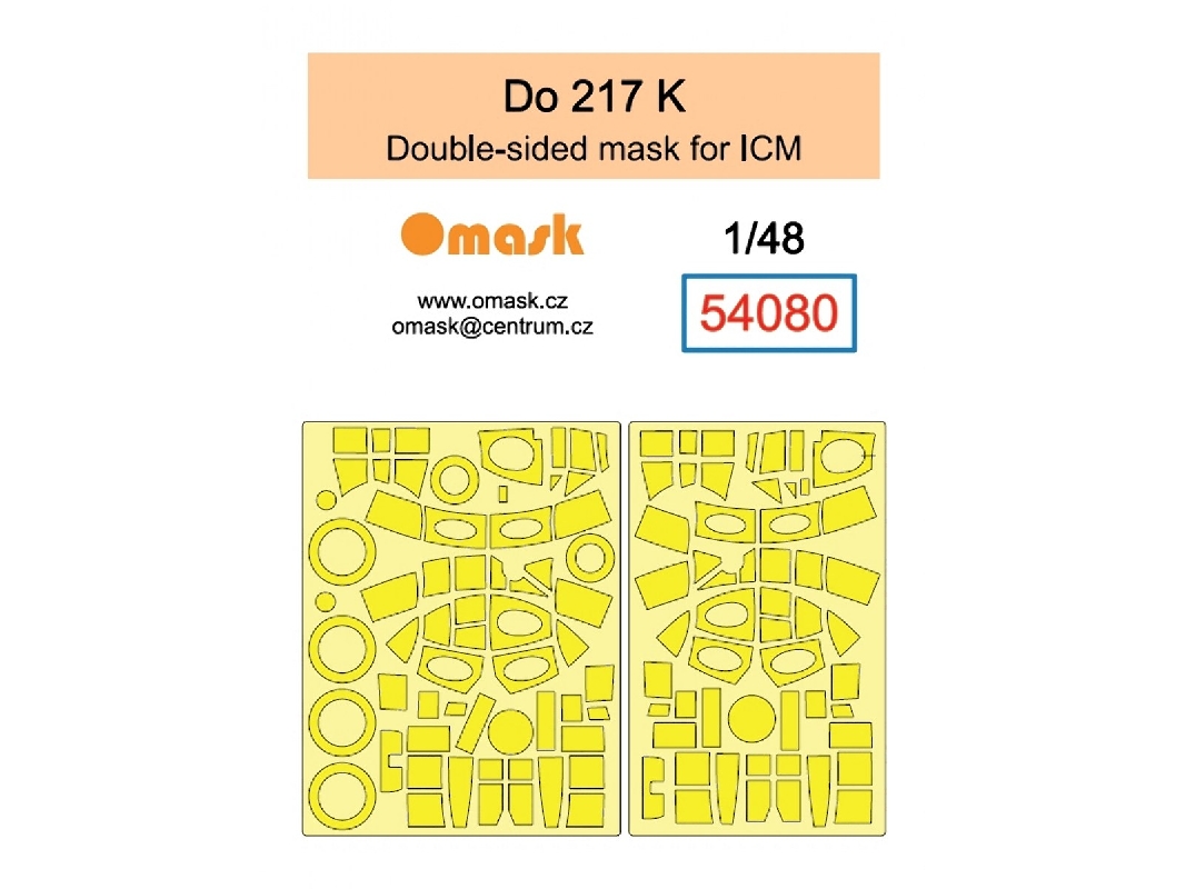 Dornier Do-217 K - Double Sided Mask Set (For Icm Kits) - zdjęcie 1