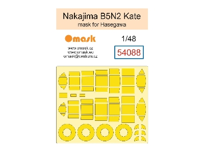 Nakajima B5n2 Kate - Mask Set (For Hasegawa Kits) - zdjęcie 1