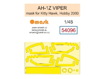 Bell Ah-1 Z Viper - Mask Set (For Kitty Hawk And Hobby 2000 Kits) - zdjęcie 1