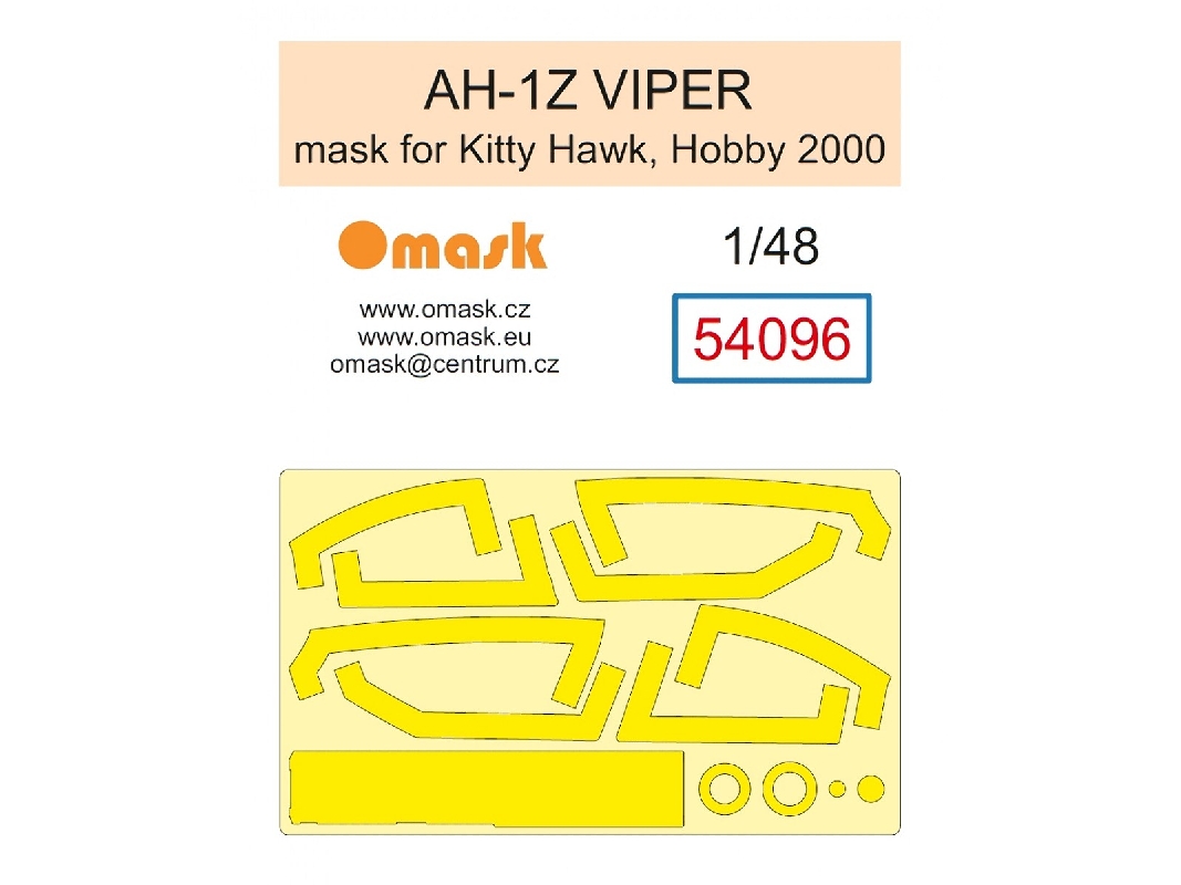 Bell Ah-1 Z Viper - Mask Set (For Kitty Hawk And Hobby 2000 Kits) - zdjęcie 1