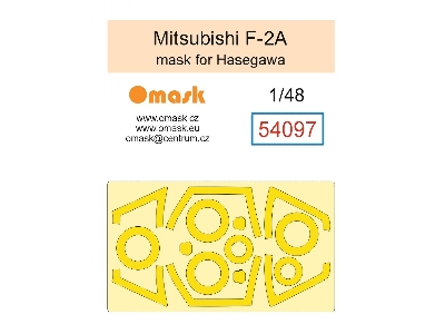 Mitsubishi F-2a - Mask Set (For Hasegawa Kits) - zdjęcie 1