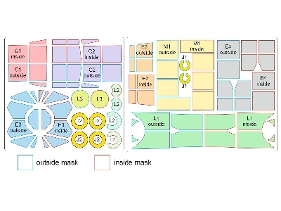 Fieseler Fi 156 C Storch - Double Sided Mask Set (For Tamiya Kits) - zdjęcie 2